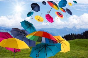 parapluies volants